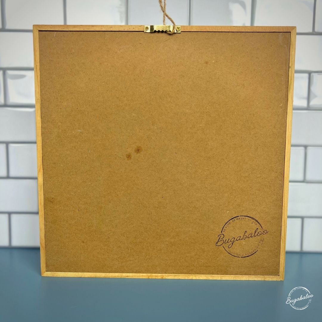 Bugabaloo.co Grow Hydrangea Wall Garden Spring Wall Decor Wood Sign with Wool Felt Flowers Back