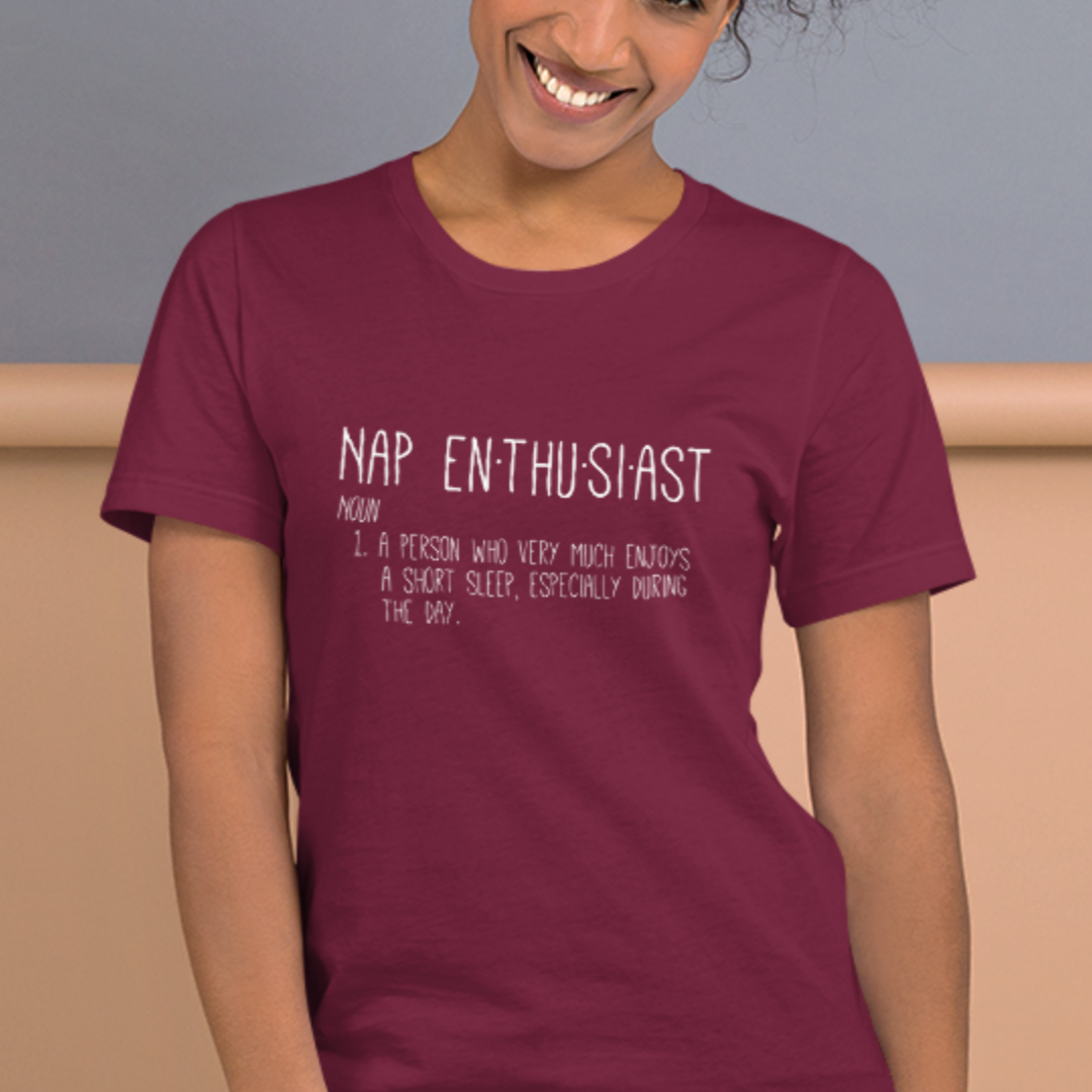 Nap Enthusiast Short Sleeve Unisex t-shirt