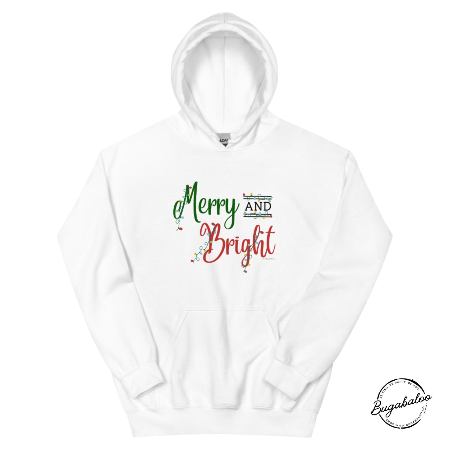 Merry and Bright Christmas Unisex Hoodie