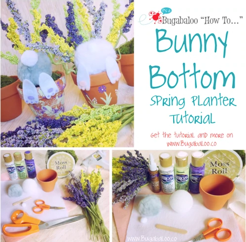 Bugabaloo How To: Bunny Bottom Spring Planter Tutorial