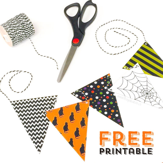 Free Printable - Halloween Mini-Bunting
