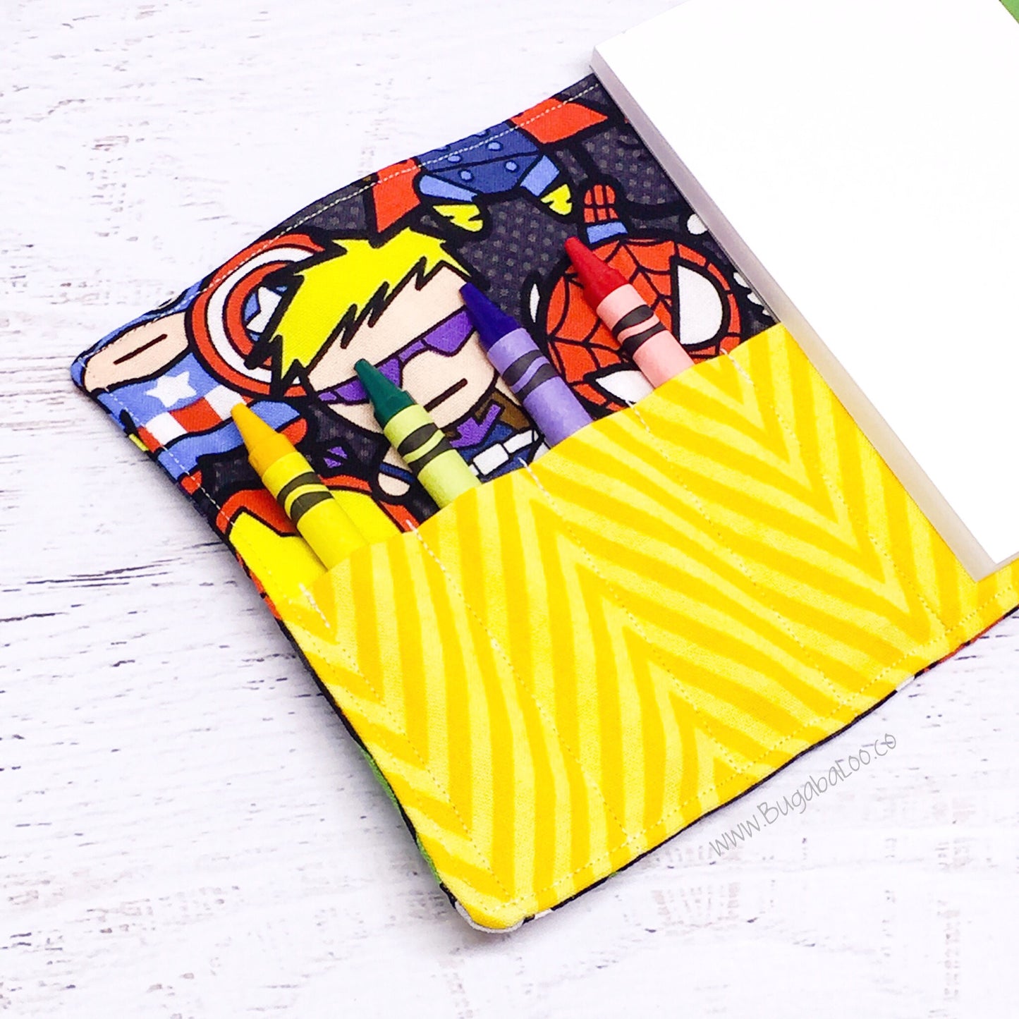 Doodlebug Crayon Wallet: Avengers