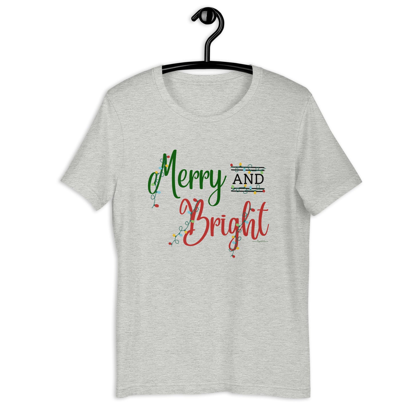 Merry and Bright Christmas Unisex t-shirt