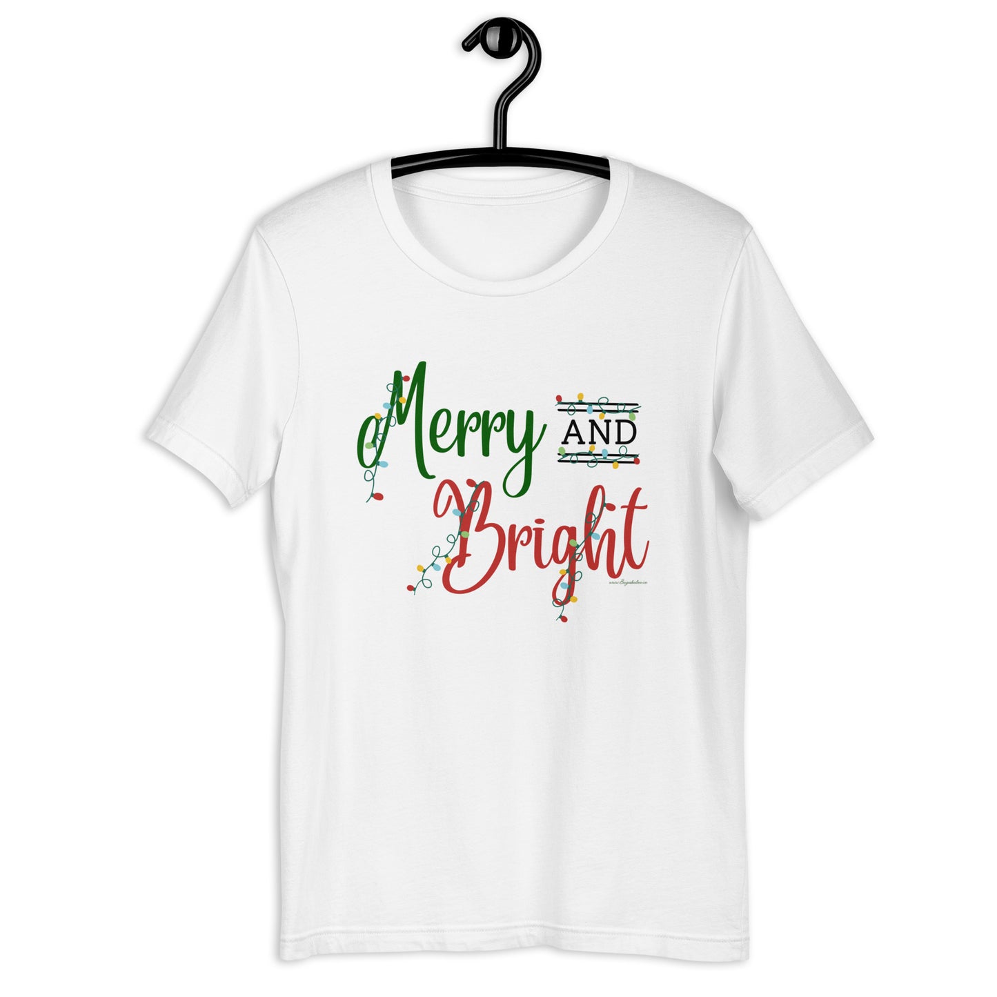 Merry and Bright Christmas Unisex t-shirt